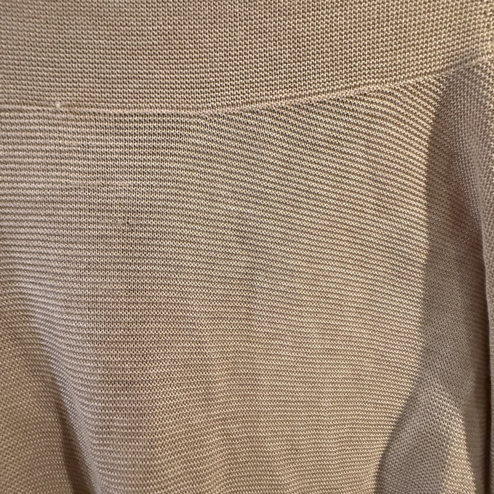 Eileen Fisher Women's Tan Deep V-Neck Knit Sweater Size Lg - Picture 10 of 12